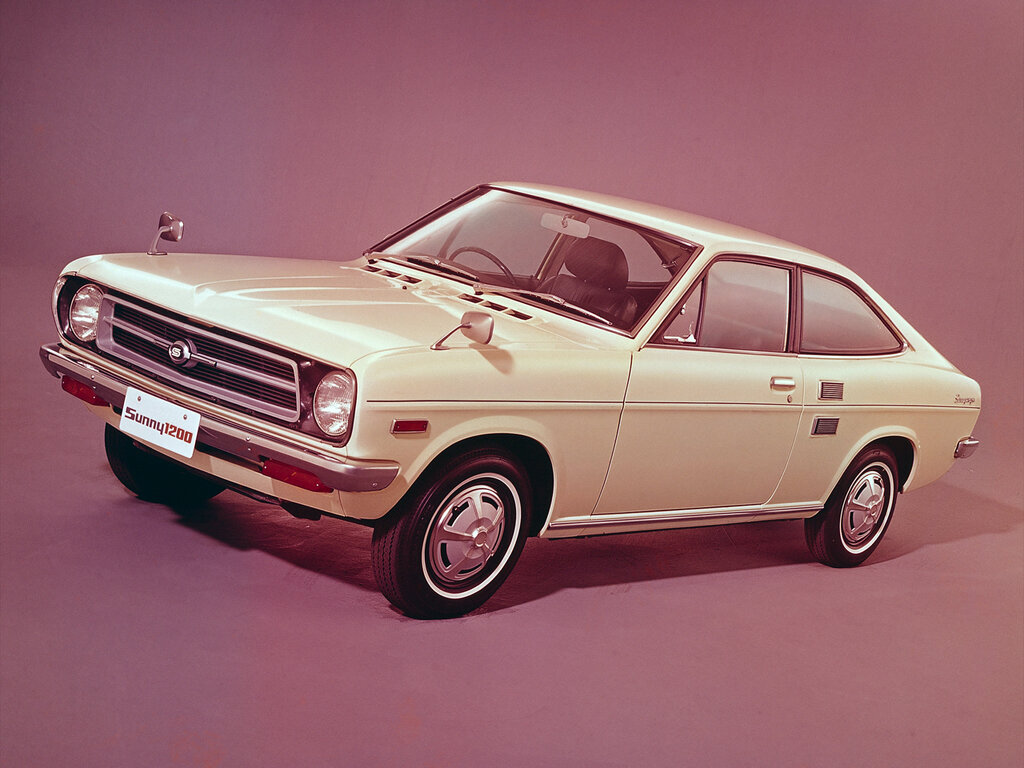 Nissan Sunny (KB110, KPB110) 2 поколение, рестайлинг, купе (01.1972 - 04.1973)